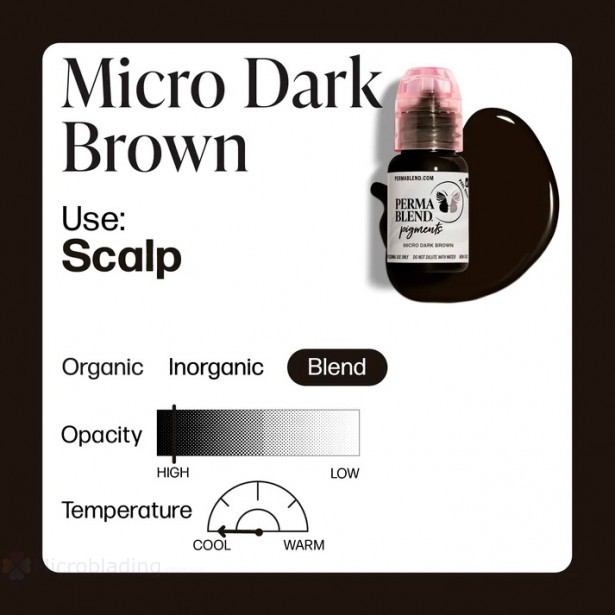 15 ml Perma Blend Micro Dark Brown [Scalp] [Годен до 06.12.2025]
