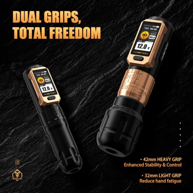 Беспроводная тату машинка Ambition Soldier PRO 520 (black)