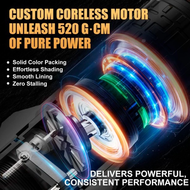 Беспроводная тату машинка Ambition Soldier PRO 520 (black)