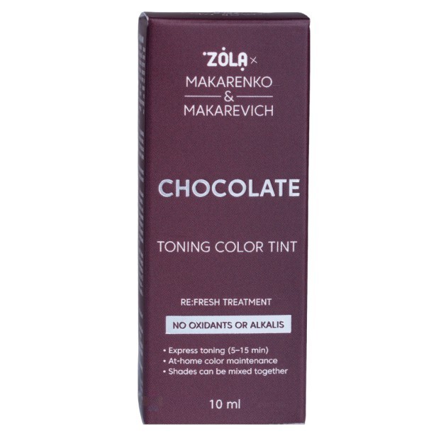 ZOLA x Makarenko x Makarevich Тонирующая краска Toning Color Tint Cholocate 10 мл
