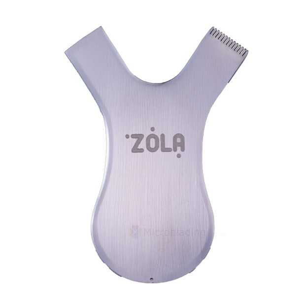 ZOLA Аппликатор-гребешок металлический – Серебряный Comb Applicator