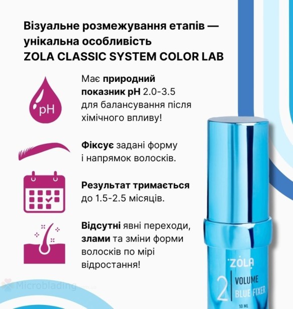 ZOLA Color Lab Состав для ламинирования 02 Volume Blue Fixer