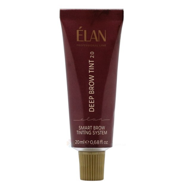 ELAN professional line Фарба для бровей с долгосрочным эффектом DEEP BROW TINT 2.0 08 CHOCO натуральный коричневый, 20 мл.