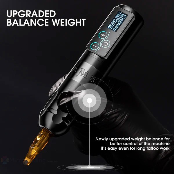 Беспроводная тату машинка Ambition Vibe Tattoo Machine 4.0 mm (silver)