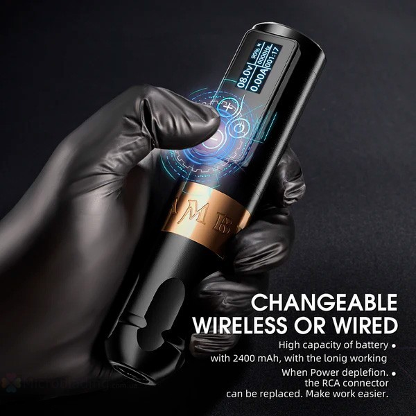 Беспроводная тату машинка Ambition Vibe Tattoo Machine 4.0 mm (silver)