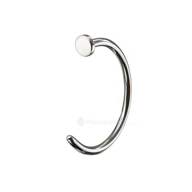 Титановое кольцо-нострила для носа, hoop, 1,0×10 мм