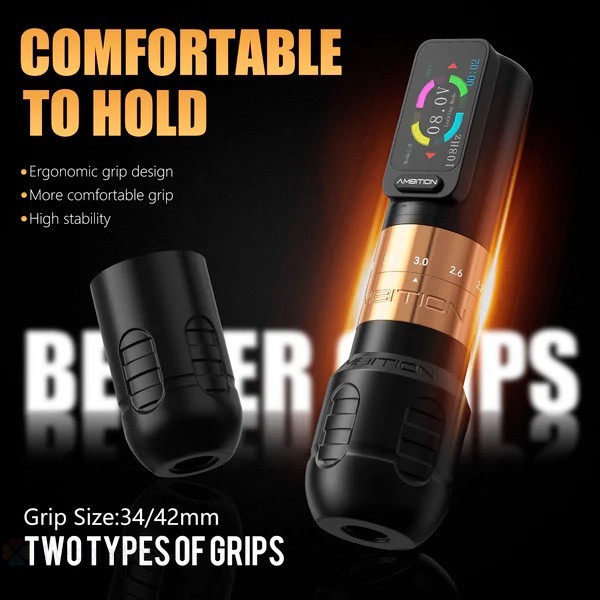 Беспроводная тату машинка Ambition Seher Tattoo Machine (gold)