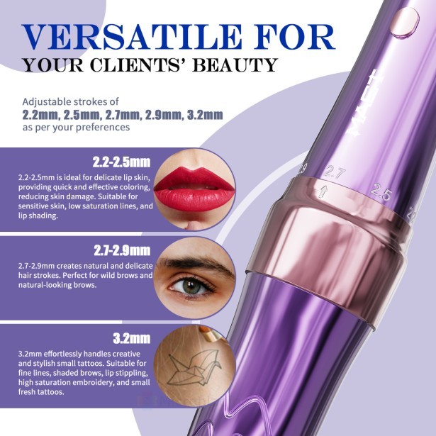 Беспроводная тату машинка Dragonhawk MAST P60 (Purple)