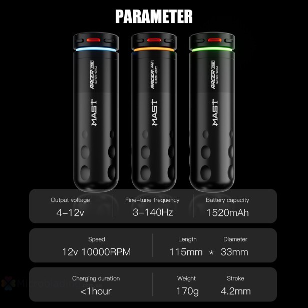 Тату машинка Dragonhawk Mast Racer Pro (Black)