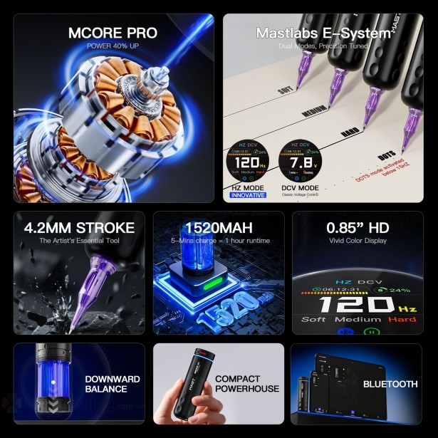 Тату машинка Dragonhawk Mast Racer Pro (Black)