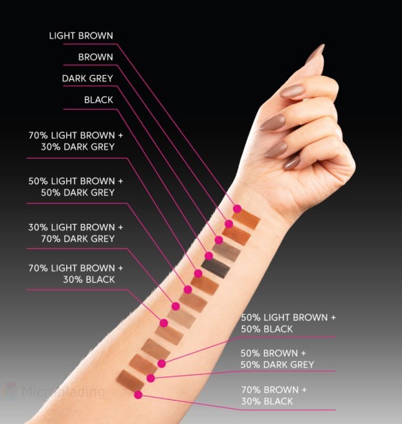 ZOLA Краска для бровей и ресниц TATTOO TINT Light Brown