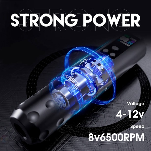 Беспроводная тату машинка Dragonhawk MAST Fold 2 PRO (Black)