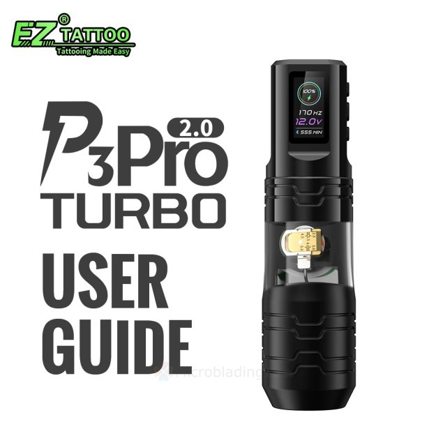 Беспроводная тату машинка EZ P3 PRO TURBO 2.0 (Black)