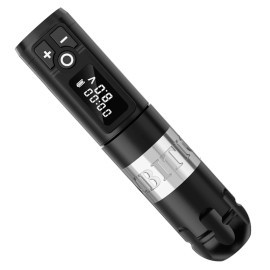 Беспроводная тату машинка  Ambition Soldier Tattoo Machine 4.0 mm (black with silver)