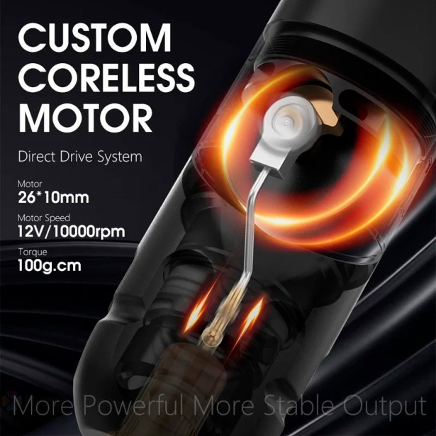 Беспроводная тату машинка  Ambition Soldier Tattoo Machine 4.0 mm (black with silver)