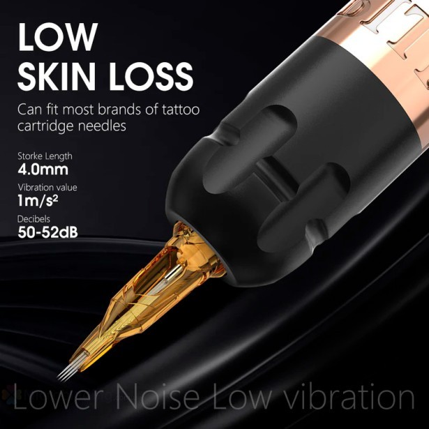 Беспроводная тату машинка  Ambition Soldier Tattoo Machine 4.0 mm (black with silver)