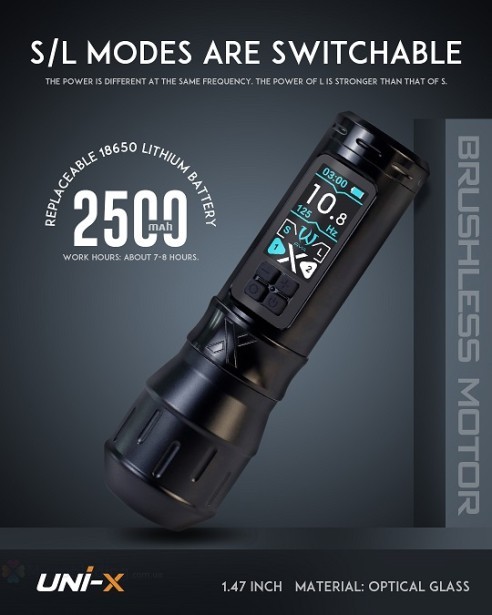 Беспроводная тату-машинка AVA Tattoo UNI-X (Black)