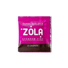 5 ml Краска для бровей с коллагеном в саше с окислителем 05 Graphite ZOLA