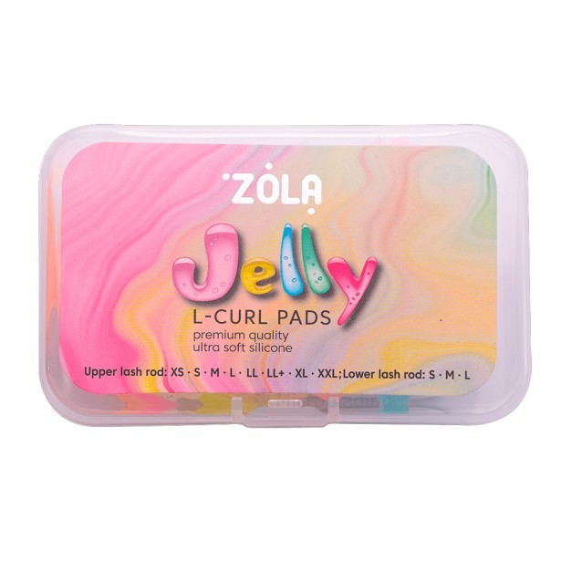 ZOLA Валики для ламинирования Jelly L-Curl для верных и нижних ресниц