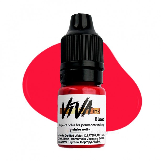 6 ml Пигмент Viva ink Lips № 9 "Blood" [Годен до 01.12.2026]