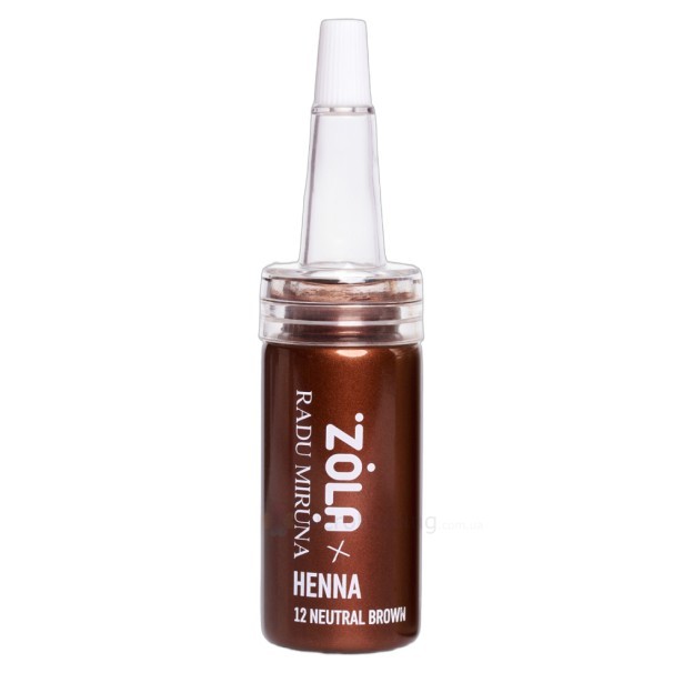10 g Профессиональная Henna for Eyebrows (12 NEUTRAL BROWN) ZOLA x RADU MIRUNA