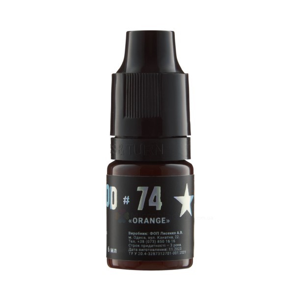 6 ml Пигмент гибридный HOLLYWOOD #74 «ORANGE» THE MINERAL [Годен до 01.11.2026]
