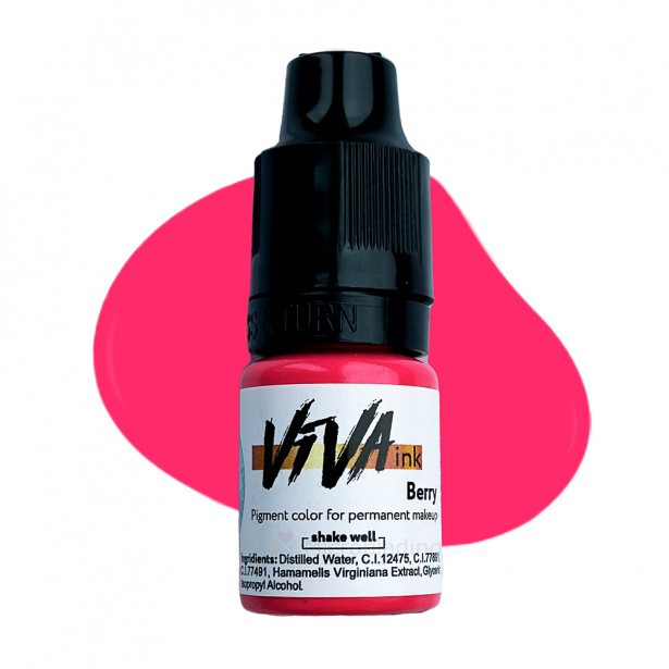 6 ml Пигмент Viva ink Lips № 6 "Berry" [Годен до 01.12.2026]