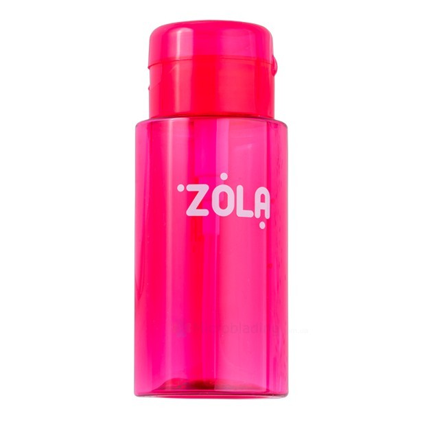 ZOLA Емкость пластиковая для жидкости с насосом-дозатором (Розовая)