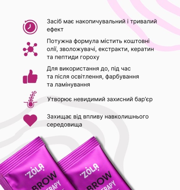 ZOLA Реструктуризирующий мембранно-липидный комплекс Brow Therapy 1,5мл х 10 шт.