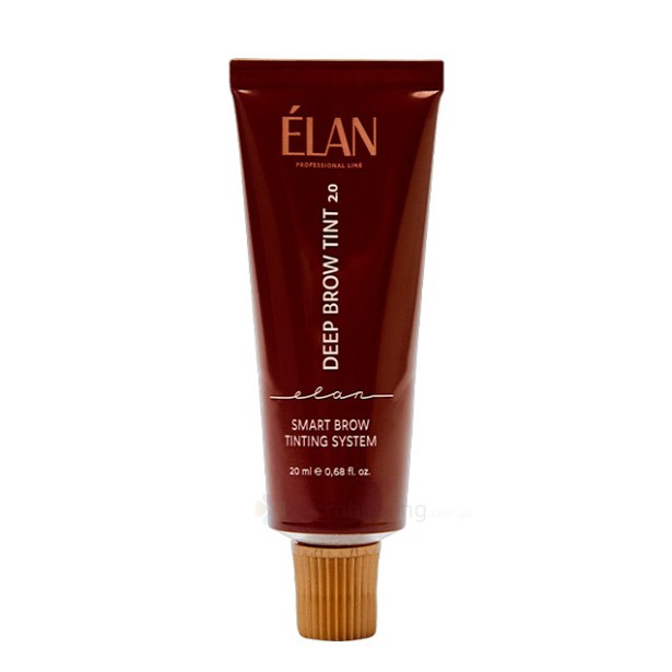 ELAN professional line Фарба для бровей с долгосрочным эффектом DEEP BROW TINT 2.0 03 черный, 20 мл.