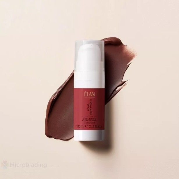 ELAN COLOR BROW MASK 2.0: тонирующая маска для бровей 2-в-1, 13 CHESTNUT cold brown