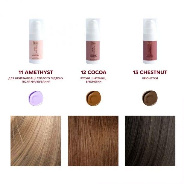 ELAN COLOR BROW MASK 2.0: тонирующая маска для бровей 2-в-1, 13 CHESTNUT cold brown