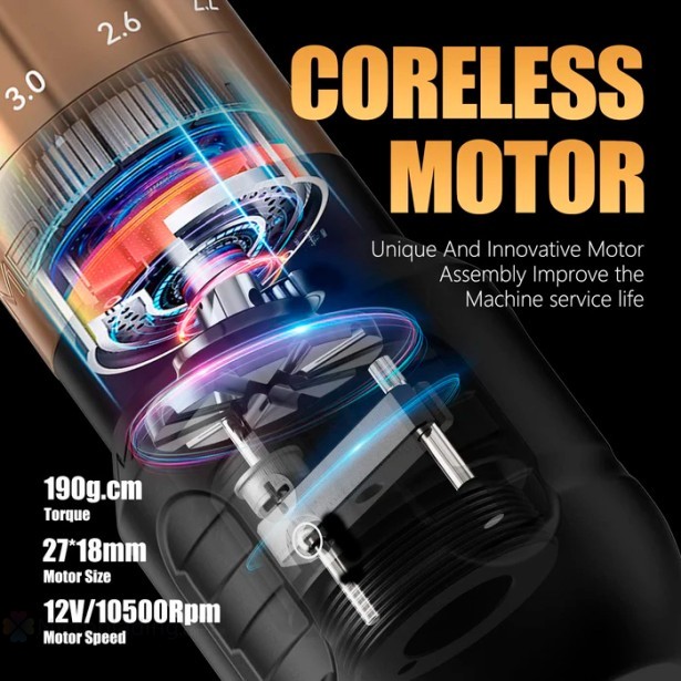 Беспроводная тату машинка Ambition Seher PRO Tattoo Machine (black)