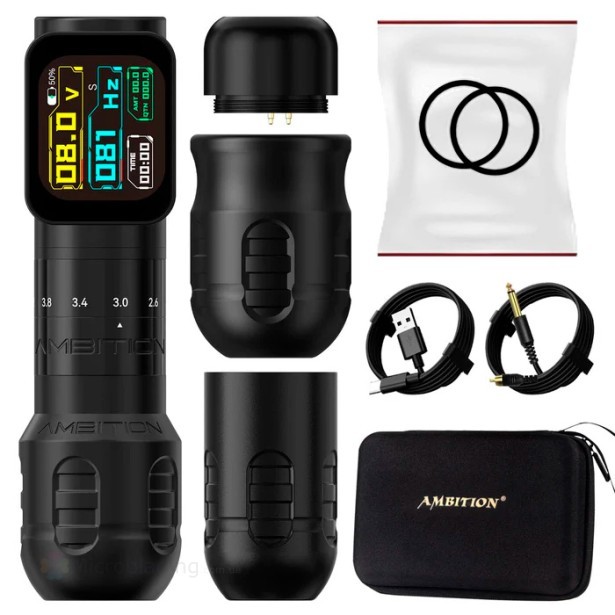 Беспроводная тату машинка Ambition Seher PRO Tattoo Machine (black)