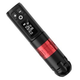 Беспроводная тату машинка  Ambition Soldier Tattoo Machine 4.0 mm (black with red)