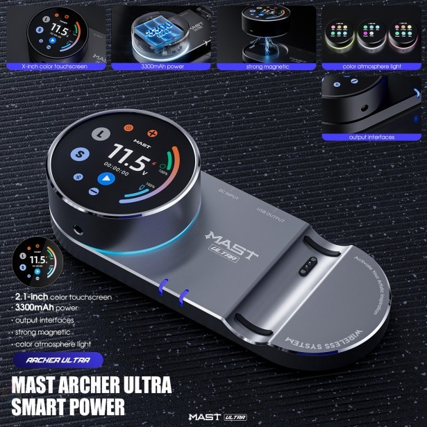 Беспроводная тату машинка Dragonhawk MAST Archer Ultra (Black)