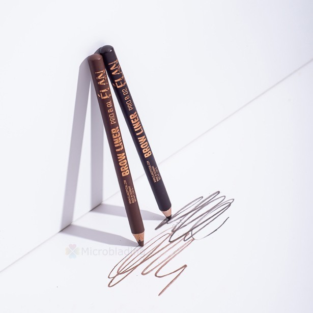 ELAN BROW LINER Пудровый оливковый для бровей В01, средне-коричневый
