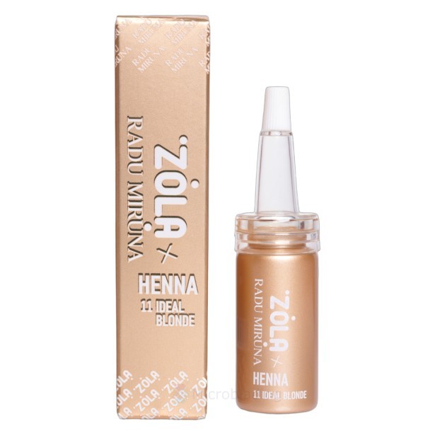 10 г Хна профессиональная для бровей (11 IDEAL BLONDE) ZOLA x RADU MIRUNA