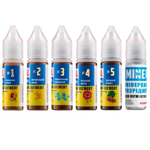 Набор из 5 пигментов THE MINERAL CLASSIC (разбавитель в подарок)