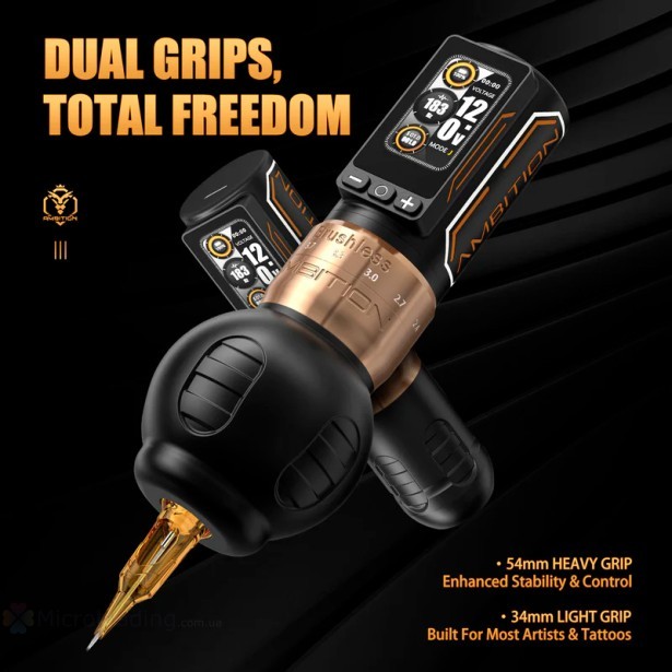 Беспроводная тату машинка Ambition Ninja MAX 280 Tattoo Machine (black)