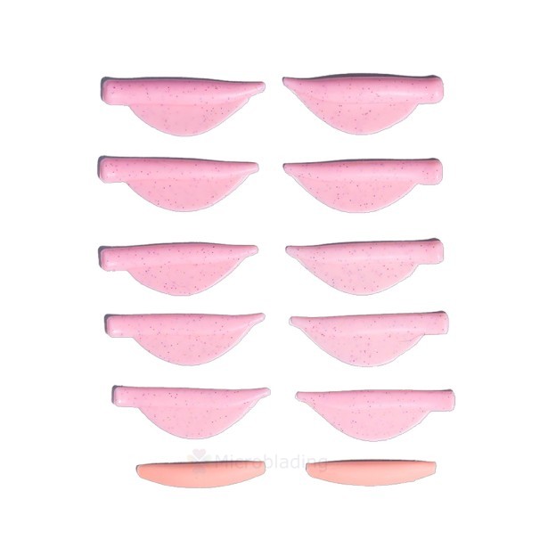 ZOLA Валики для ламинирования Pinky Shiny Pads (XS, S, M, L, XL)