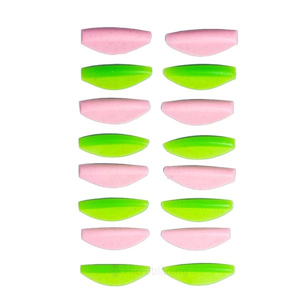 ZOLA Валики для ламинирования Round Curl Pink & Green (S, S1, M, M1, L, L1, XL, XL1)