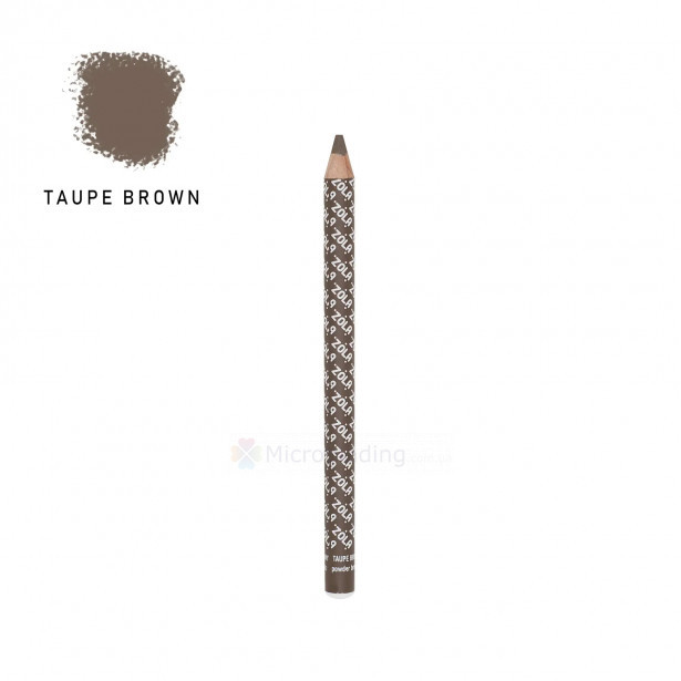 Карандаш для бровей пудровый, taupe brown ZOLA